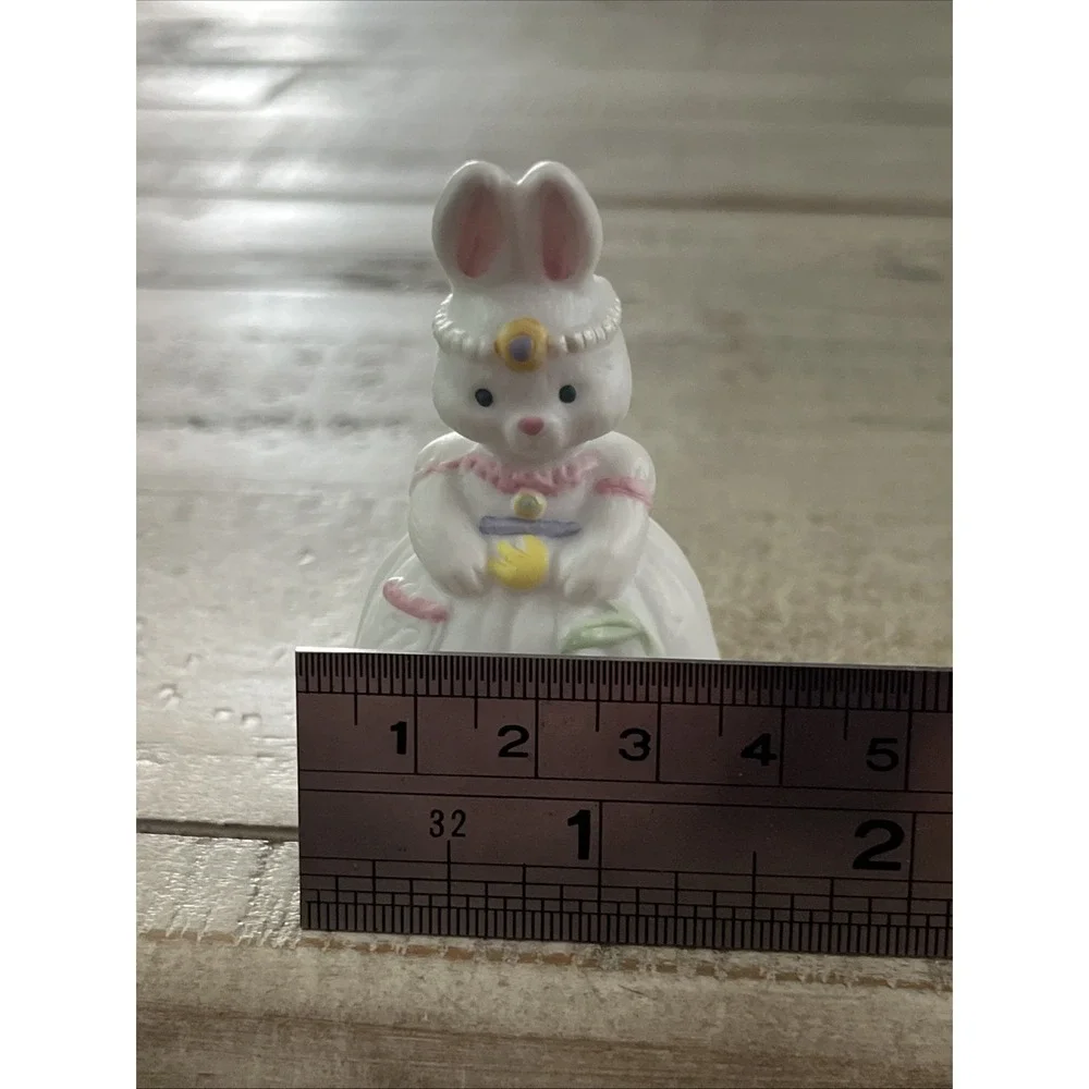 Hallmark Vintage Easter Ornaments Bells 1991 Lovely Lamb & 1992‎ Belle Bunny